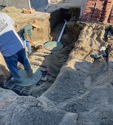 Septic work in progress